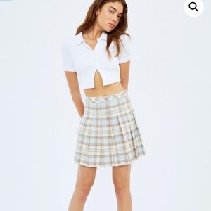 Aritzia Sunday Best AUDIO TOP Polo White XS